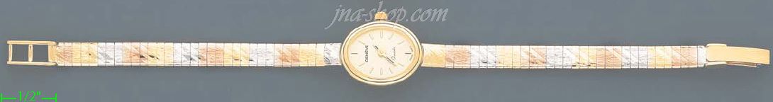 14K Gold Fancy Watch - Click Image to Close