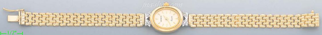 14K Gold Fancy Watch - Click Image to Close