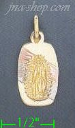 14K Gold Assorted Charm Pendant - Click Image to Close