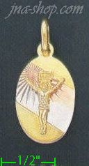 14K Gold Assorted Charm Pendant - Click Image to Close