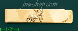 14K Gold Anchor Money Clip