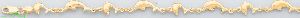 14K Gold Italian Charm Bracelet