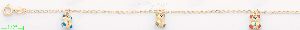 14K Gold Italian Charm Bracelet