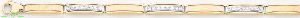 14K Gold Fancy CZ Bracelet