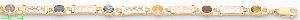 14K Gold CZ Fancy Bracelet