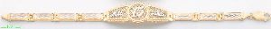 14K Gold 3Color Fancy Bracelet