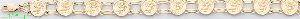 14K Gold Stamp Bracelet