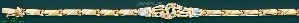 14K Gold Fancy CZ Bracelet