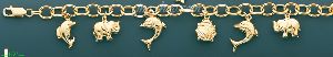 14K Gold Charm Bracelet