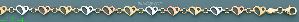 14K Gold Hollow Charm & Light Bracelet
