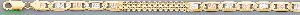14K Gold Bismark-Valentino DC 3Color Chain 24" 6.1mm