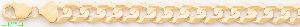14K Gold Cuban Concave Chain 8.5" 12.4mm