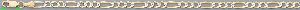 14K Gold Figaro 3+1 White Pave Chain 24" 4.9mm