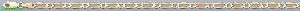 14K Gold Figaro 1+1 White Pave Chain 7" 3.9mm