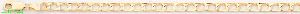 14K Gold Square Curb Chain 8" 5mm