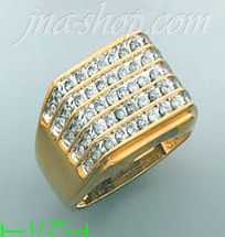 14K Gold 1ct Men's Diamond Ring