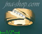 14K Gold 0.3ct Diamond Wedding Set Ring