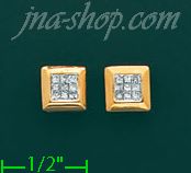 14K Gold 0.25ct Diamond Earrings