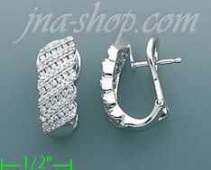 14K Gold 0.8ct Diamond Hoop Earrings