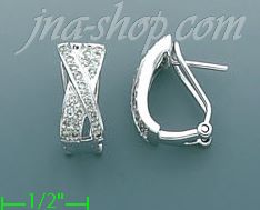 14K Gold 0.61ct Diamond Hoop Earrings
