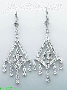 14K Gold 0.6ct Diamond Chandelier Earrings