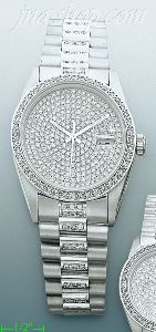 18K Gold 4.3ct Diamond Watch