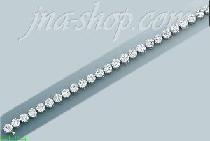 14K Gold 4.5ct Diamond Bracelet