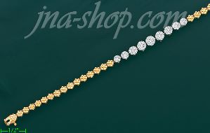 14K Gold 1.15ct Diamond Bracelet
