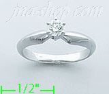 14K Gold 0.25ct Diamond Solitaire Ring