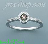 14K Gold 0.3ct Diamond Half Set Ring