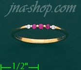 14K Gold 0.03ct Diamond Half Set Ring