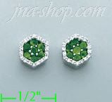 14K Gold 0.36ct Diamond Half Set Earrings