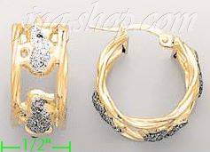 14K Gold Italian Fancy Earrings