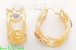 14K Gold Italian Fancy Earrings