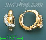 14K Gold Huggies Earrings
