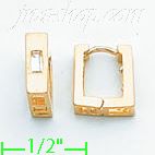 14K Gold Huggies Earrings