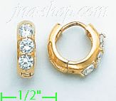 14K Gold Huggies Earrings