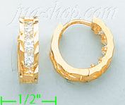 14K Gold Huggies Earrings