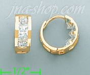 14K Gold Huggies Earrings