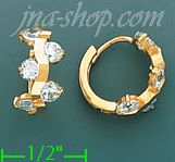 14K Gold Huggies Earrings