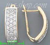 14K Gold Assorted CZ Earrings