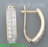 14K Gold Assorted CZ Earrings