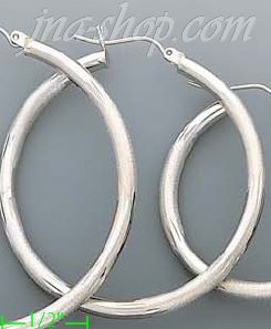 14K Gold White Hoop Earrings