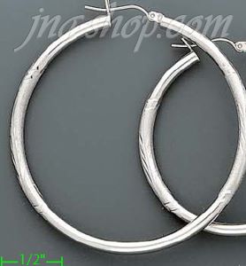 14K Gold White Hoop Earrings