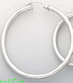 14K Gold White Hoop Earrings