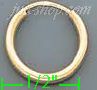 14K Gold Plain Hoop Earrings