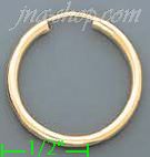 14K Gold Plain Hoop Earrings