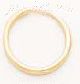 14K Gold Plain Hoop Earrings