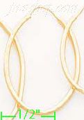 14K Gold Stamped Hoop Earrings