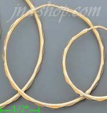 14K Gold Stamped Hoop Earrings